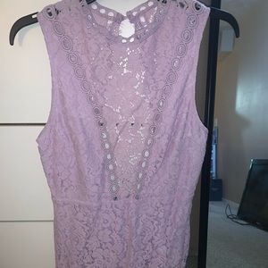 Lavender lace dress